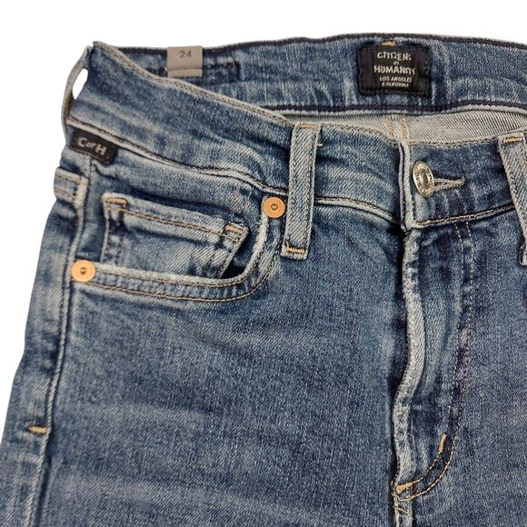 Citizens of Humanity Emannuelle Slim Boot Jeans Womens 24 Blue Stretch Comfort - Picture 3 of 12
